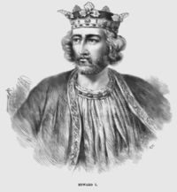 Edward I depicted in Cassell's History of England (1902)